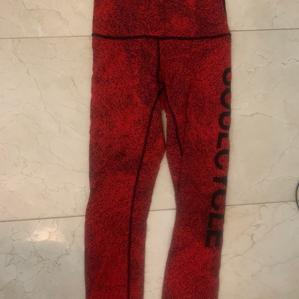 lululemon x soulcycle wunder under size 6